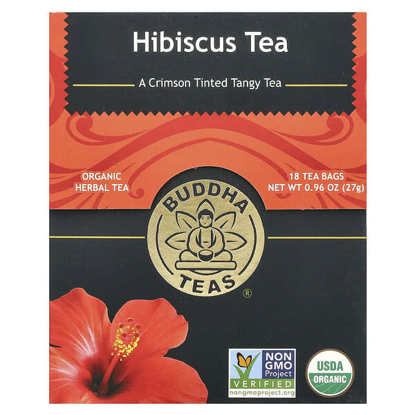 Buddha Teas, 有機草本茶，木槿花，18 茶包，0.95 盎司（27 克）