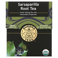 Buddha Teas, Organic Herbal Tea, Sarsaparilla Root Tea, Caffeine Free, 18 Tea Bags, 0.95 oz (27 g)