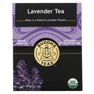 Buddha Teas, شاي أعشاب عضوي ، الخزامى ، 18 كيس شاي ، 0.83 أونصة (24 جم)