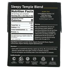 Buddha Teas, Tisane biologique, Sleepy Temple Blend, 18 sachets de thé, 27 g
