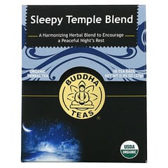 Buddha Teas, Tisane biologique, Sleepy Temple Blend, 18 sachets de thé, 27 g