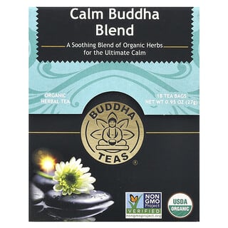 Buddha Teas, Té de la mezcla Calm Buddha, 18 bolsitas de té, 27 g (0,95 oz)