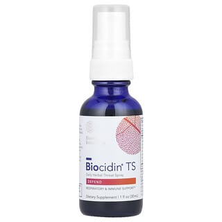 Biocidin Botanicals, Biocidin® TS, ​Denní bylinný sprej na krk, 1 fl oz (30 ml)