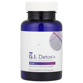 Biocidin Botanicals, GI Detox™ +, зеолит, въглен и билкова формула, 60 капсули