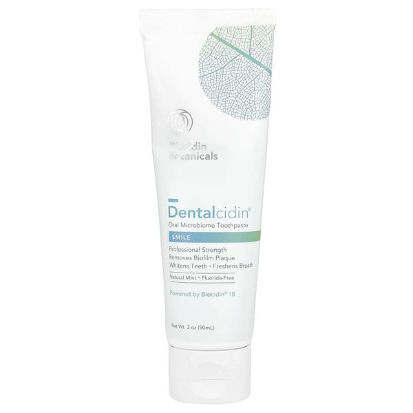 Biocidin Botanicals, Dentalcidin®, Pasta de Dente Microbioma Oral, Menta Natural, 90 ml (3 oz)