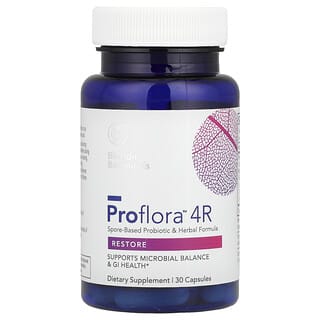 Biocidin Botanicals‏, Proflora™ 4R, Spore-Based Probiotic & Herbal Formula, 30 Capsules