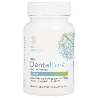 Biocidin Botanicals, Dentalflora™, Günlük Oral Probiyotikler, 30 Nane Tableti