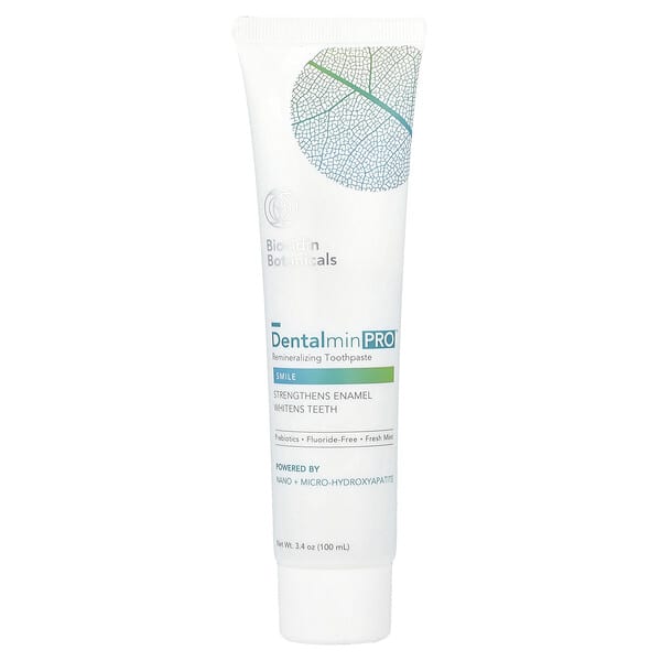 Biocidin Botanicals, Dentalmin Pro™, 재미네랄라이징 치약, 프레시 민트, 100ml(3.4oz)