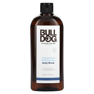 Bulldog Skincare For Men, ボディウォッシュ、ペパーミント＆ユーカリ、500ml（16.9液量オンス）