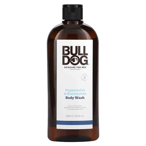 Bulldog Skincare For Men, ボディウォッシュ ペパーミント＆ユーカリ 500ml（16.9液量オンス）