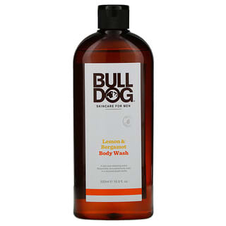 Bulldog Skincare For Men, Gel de ducha, limón y bergamota, 500 ml (16,9 oz. Líq.)