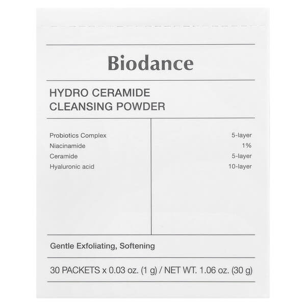 Biodance, 하이드로 세라마이드 클렌징 파우더, 30팩, 각 1g(0.03oz)