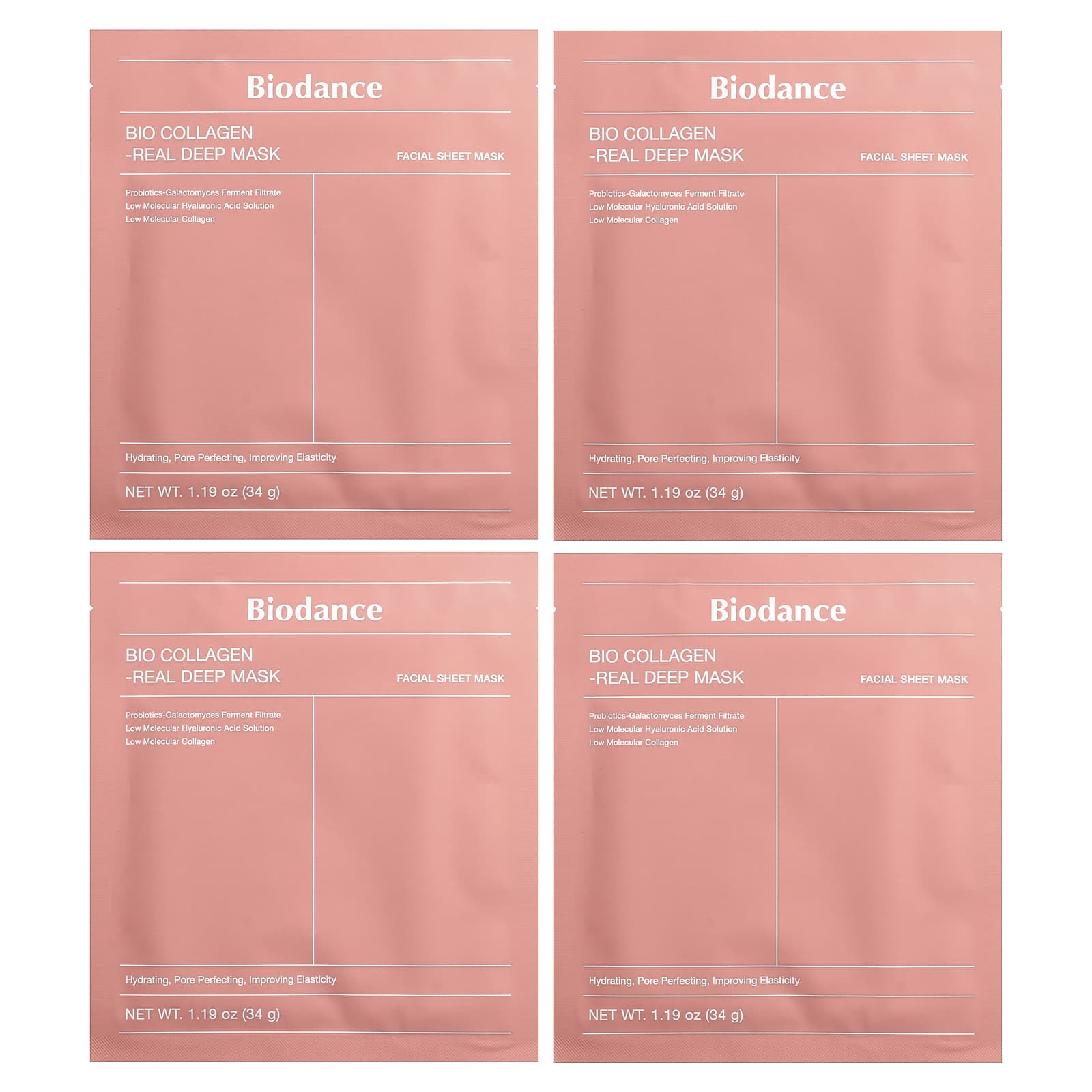 バイオ コラーゲン リアルディープ ビューティマスク、4枚、各