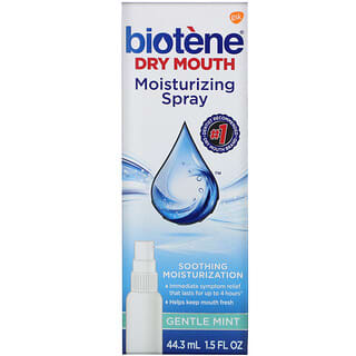 Biotene Dental Products, Увлажняющий спрей для сухого рта, нежная мята, 44,3 мл (1,5 жидк. Унции)