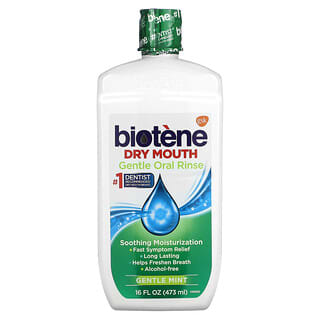 Biotene Dental Products, Enjuague bucal suave para la boca seca, Menta suave, 473 ml (16 oz. Líq.)