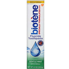 Biotene Dental Products, Gentle Formula Fluoride Toothpaste, Gentle Mint, 4.3 oz (121.9 g) (Discontinued Item) 