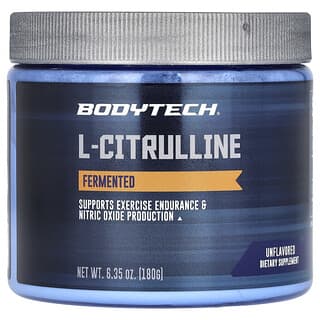 BodyTech, L-citrulina, Fermentada, Sin sabor, 180 g (6,35 oz)