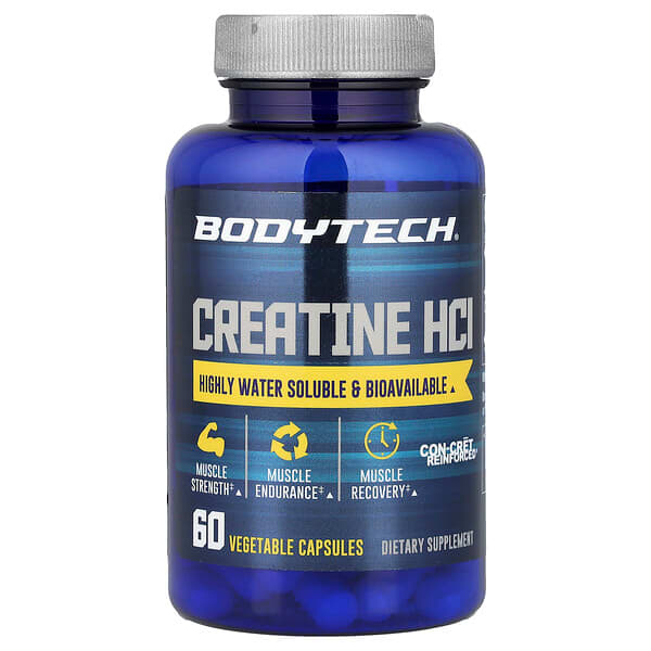 BodyTech, Креатин ХКл, 750 мг., 60 Капсул