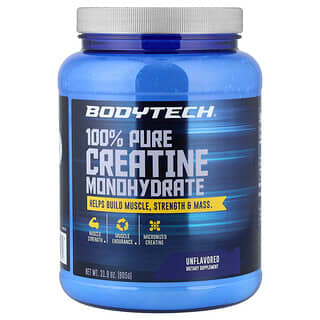 BodyTech, 100% чистый моногидрат креатина, без добавок, 905 г (31,9 унции)