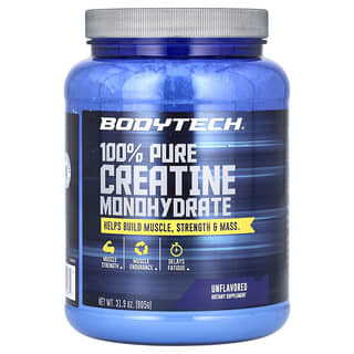BodyTech, Monohidrato de creatina 100 % puro, Sin sabor, 905 g (31,9 oz)