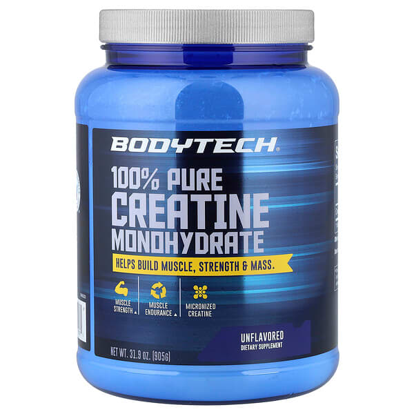 BodyTech, 100% Pure Creatine Monohydrate, Unflavored, 31.9 oz (905 g) — product photo 1