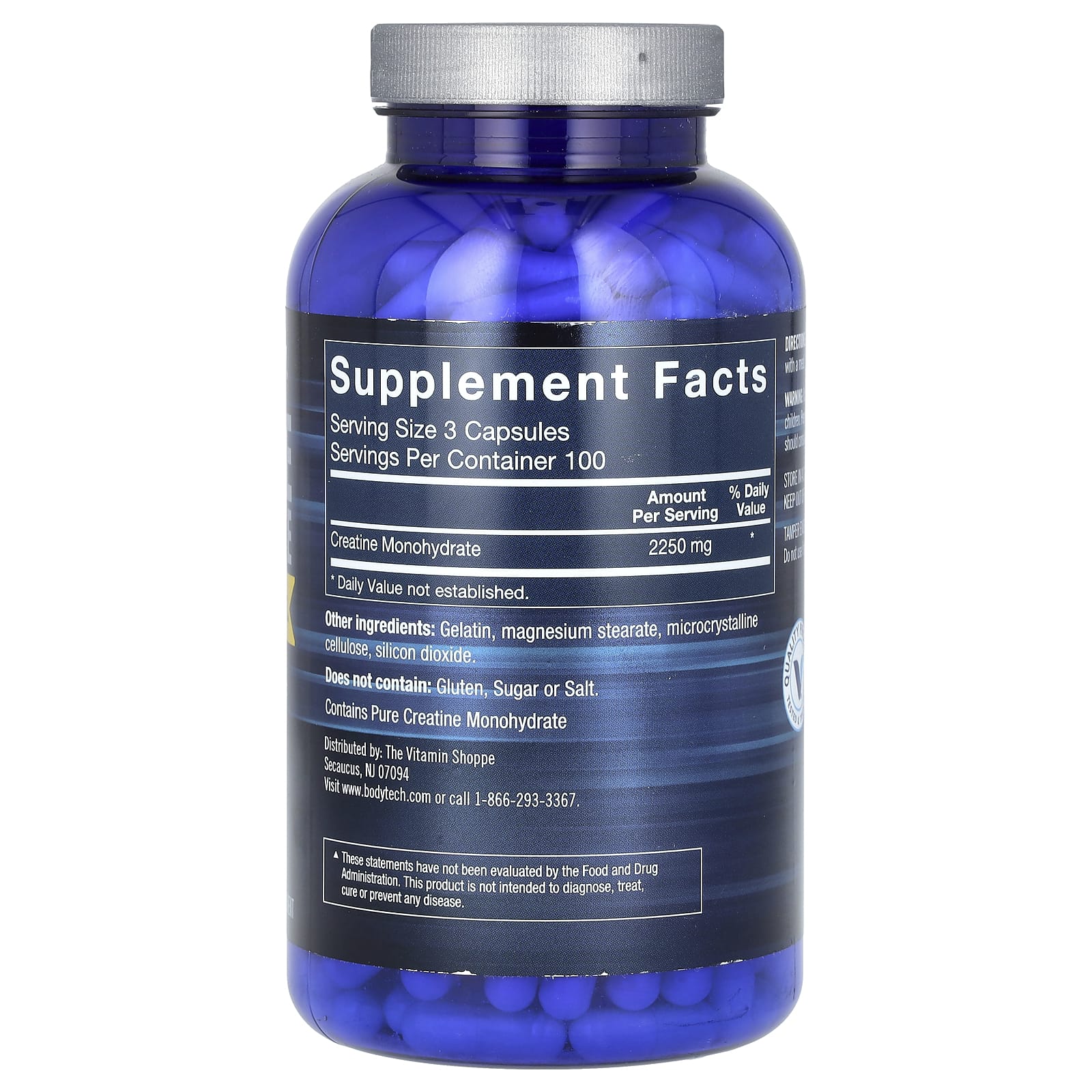 BodyTech, Creatine Monohydrate, 300 Capsules