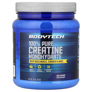 BodyTech, Créatine monohydrate 100 % pure, Sans arôme, 510 g