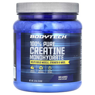 BodyTech, Monohidrato de creatina 100 % puro, Sin sabor, 510 g (18 oz)