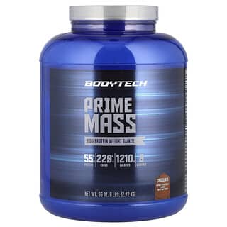 BodyTech, Prime Mass, High Protein Weight Gainer, Chocolate, 6 lbs (2.72 kg)