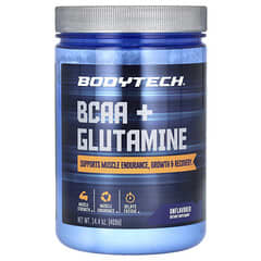 BCAA＆Glutamine BCAA + Glutamine, Unflavored, 14.4 oz (409 g)