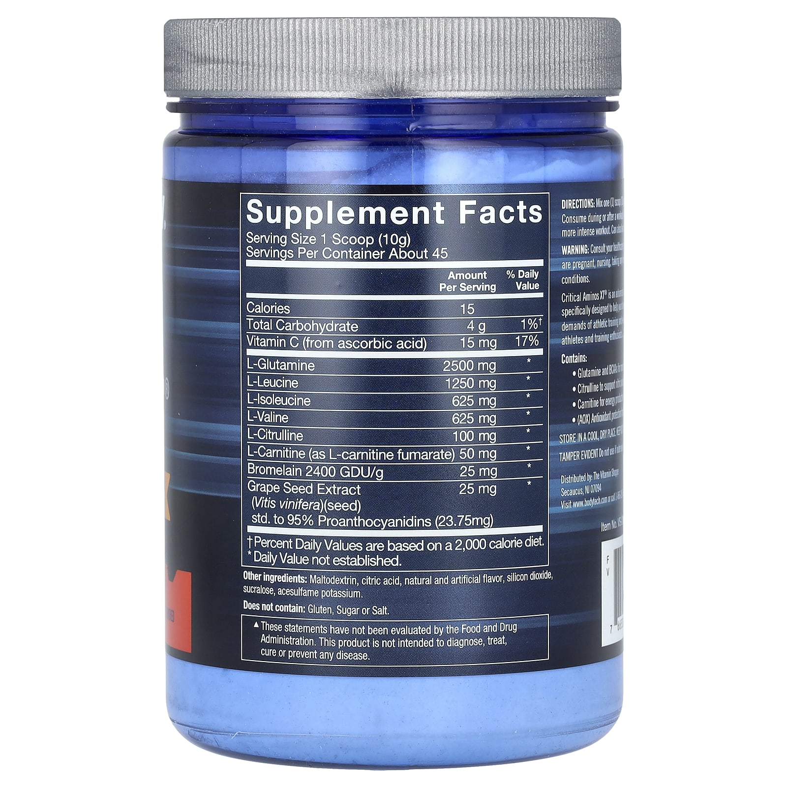 BodyTech, Critical Aminos XT, Intra/Post Workout, Fruit Punch, 15.9 oz