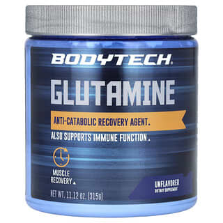 BodyTech, глутамин, без вкусовых добавок, 315 г (11,12 унции)