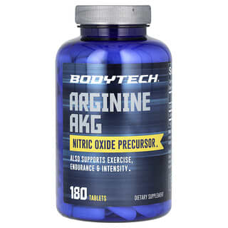 BodyTech, アルギニンAKG（アルファケトグルタル酸）、タブレット180粒