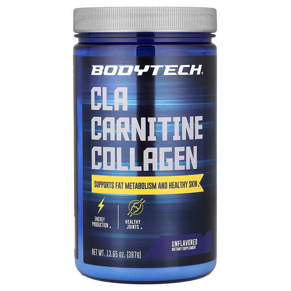 BodyTech, CLA Carnitine Collagen, Unflavored, 13.65 oz (387 g) — product photo 1