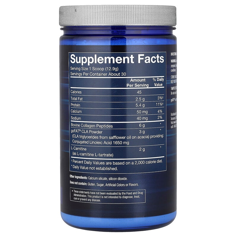 CLA Carnitine Collagen, Unflavored, 13.65 oz (387 g)