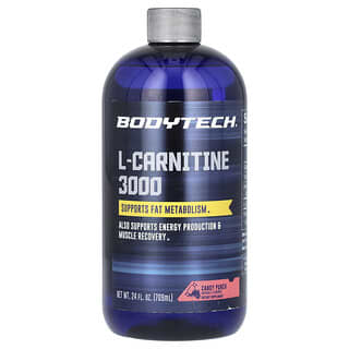 BodyTech, L-Carnitine 3000, L-Carnitin 3000, „Candy Punch“, 709 ml (24 fl. oz.)