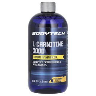 BodyTech, l-카르니틴 3000, 피치 망고, 709ml(24fl oz)