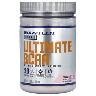 BodyTech‏, Elite, תוסף BCAA Ultimate, בטעם תות קיווי, 468 גרם (16.5 אונקיות)