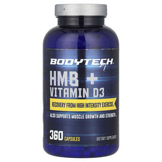 BodyTech, HMB + Vitamin D3, 360 Capsules