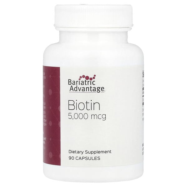 Bariatric Advantage Biotin, 5,000 mcg, 90 Capsules