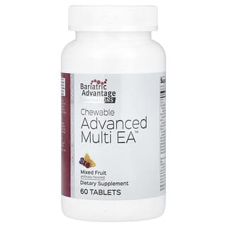 Bariatric Advantage, Жевательные Advanced Multi EA, смесь фруктов, 60 таблеток