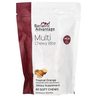 Bariatric Advantage, Multi Chewy Bite, Tropical Orange, 60 Soft Chews