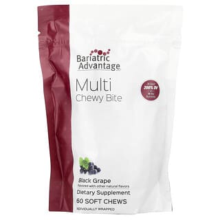 Bariatric Advantage, Multi Chewy Bite, Black Grape, 60 Soft Chews