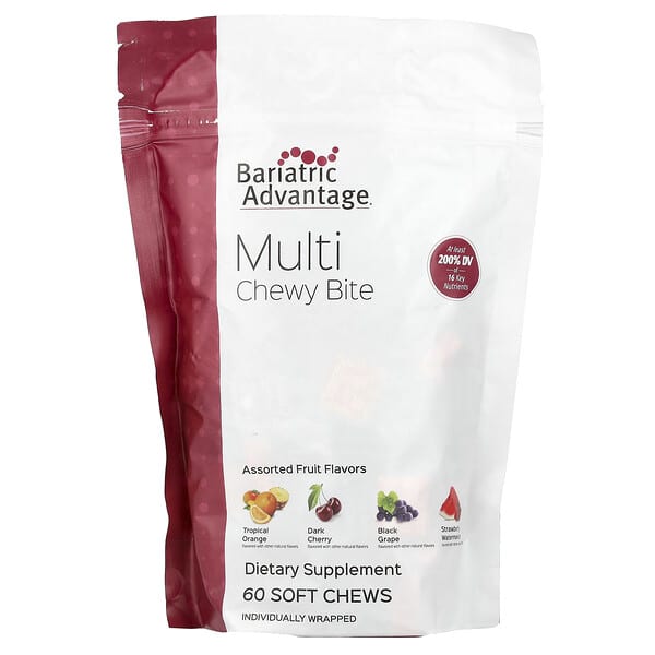 Bariatric Advantage Multi Chewy Bite, Assorted Fruit, 60 Soft Chews