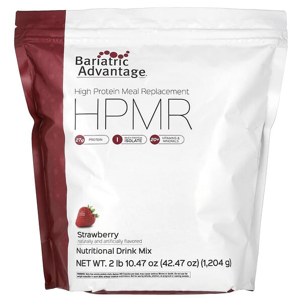 Bariatric Advantage HPMR, High Protein Meal Replacement, Strawberry, 2 lb 10.47 oz (1,204 g)