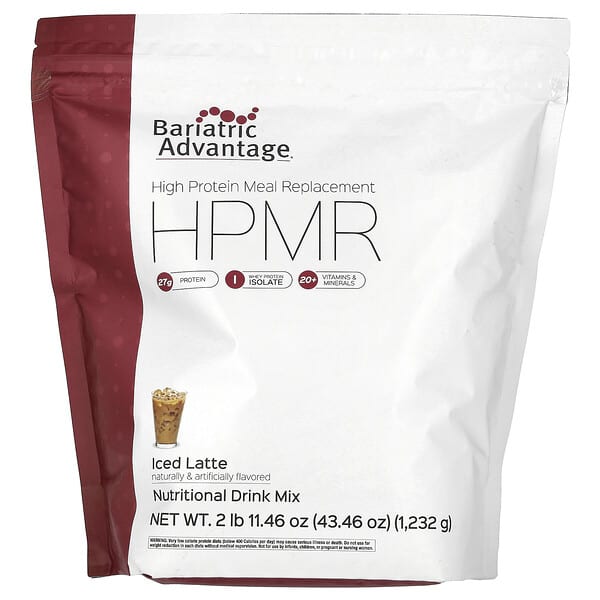 Bariatric Advantage HPMR, High Protein Meal Replacement, Iced Latte, 2 lb 11.46 oz (1,232 g)