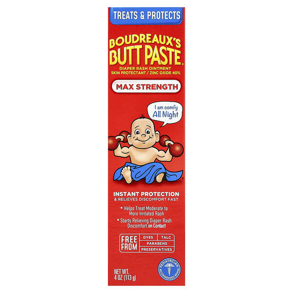 Boudreaux's Butt Paste, 기저귀 발진 연고, 113g(4oz)