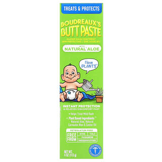 Boudreaux's Butt Paste, Butt Paste, Ungüento para la dermatitis del pañal con aloe natural`` 113 g (4 oz)
