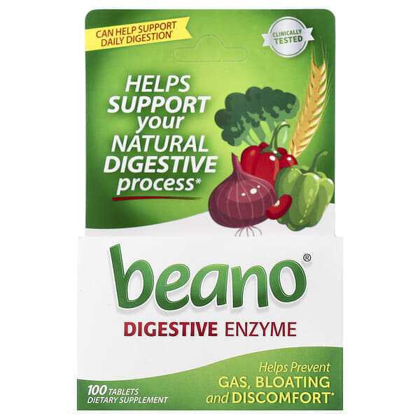 Beano, Extra Strength, 400 GALU, 100 Tablets