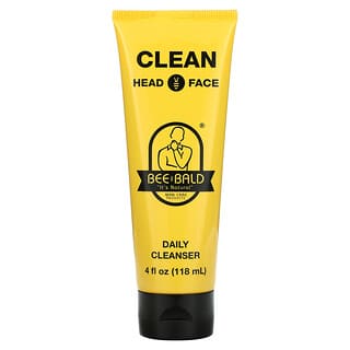 Bee Bald, Clean Head & Face, ежедневное очищающее средство, 118 мл (4 жидк. унции)